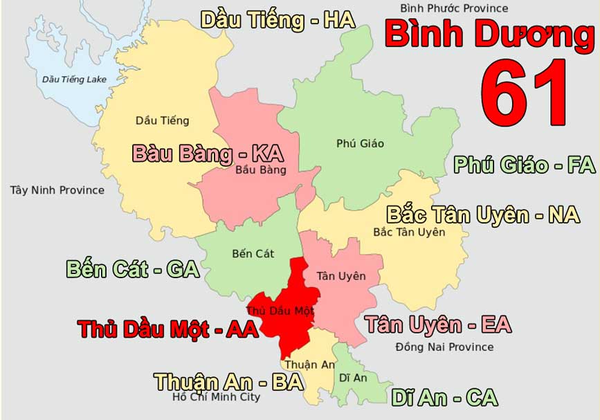Biển số xe 61 ở đâu? Giải mã chi tiết về biển số tỉnh Bình Dương và những điều cần biết 2 biển số xe 61 ở đâu - Hình 3