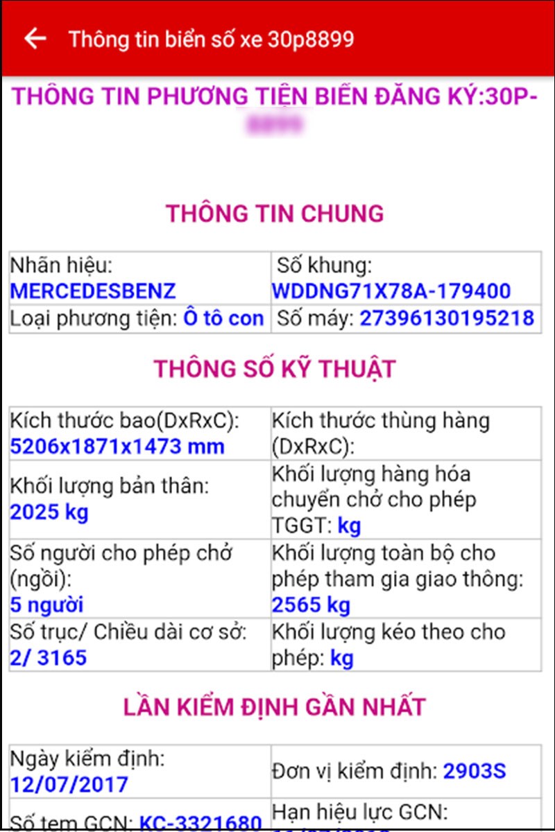 Hướng dẫn kiểm tra biển số xe nhanh chóng, chính xác nhất năm 2025 4 kiểm tra biển số xe - Hình 2