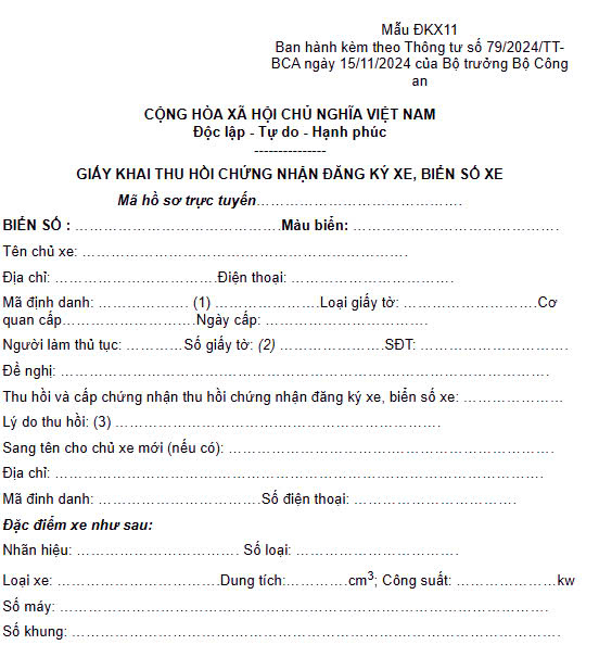 Thu hồi biển số định danh: Quy định mới, thủ tục và những điều cần biết 2 thu hồi biển số định danh - Hình 4