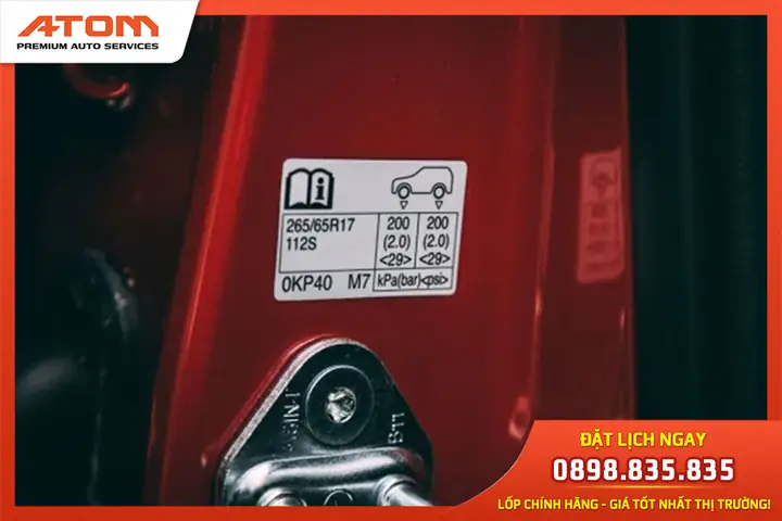 Cách Xác Định Áp Suất Lốp Tiêu Chuẩn Cho Xe Fortuner