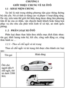 Nội Dung Bài Giảng Kỹ Thuật Lái Xe Ô Tô Ppt Chi Tiết