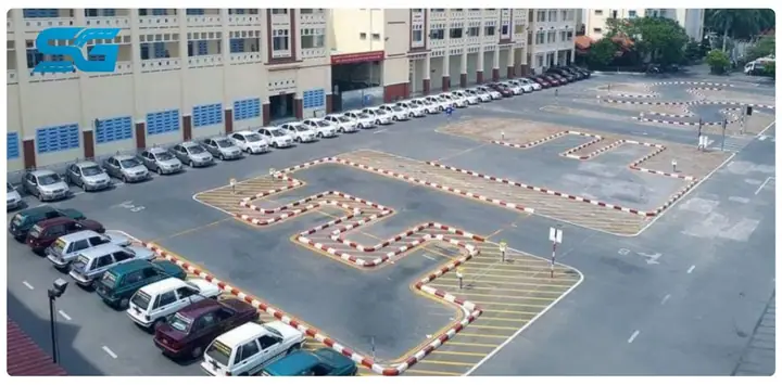 Sân Tập Lái Xe Ô Tô Tại Trung Tâm Quân Khu 7