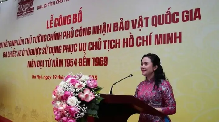 Giám Đốc Khu Di Tích Chủ Tịch Hồ Chí Minh Tại Phủ Chủ Tịch Lê Thị Phượng Phát Biểu.
