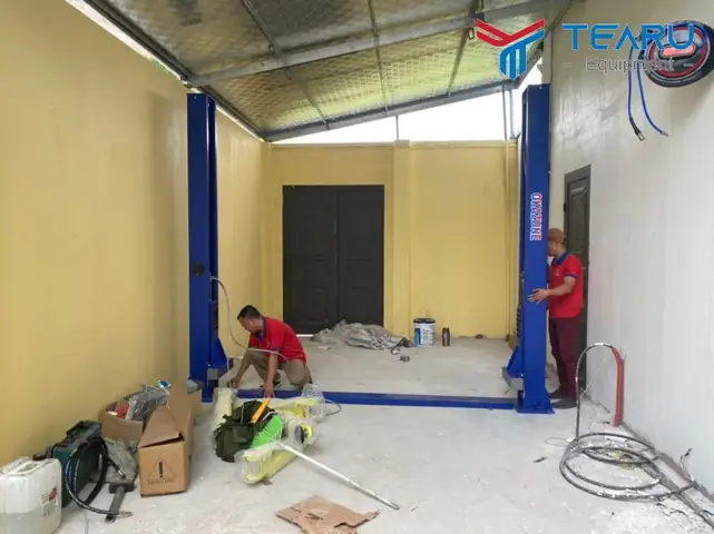 Thông Số Cầu Nâng Ô Tô 2 Trụ Giằng Dưới