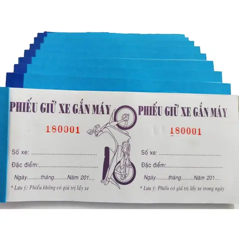 Nên In Vé Gửi Xe Bằng Loại Giấy Gì?