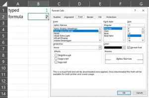 R/excel - Kết Quả Công Thức Bị Gạch Ngang
