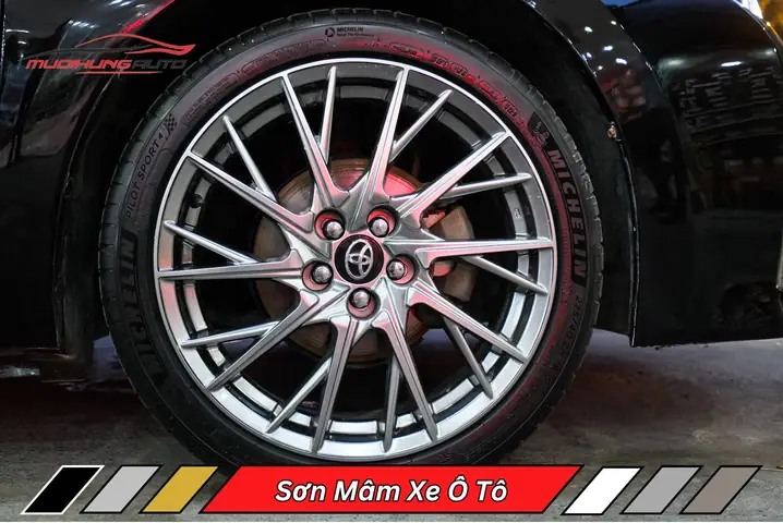 Sơn Mâm Ô Tô Màu Bạc