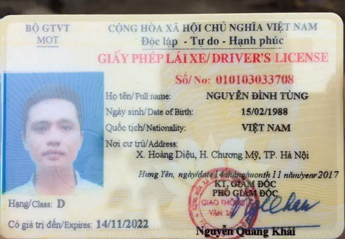 Bằng Lái Xe Hạng D