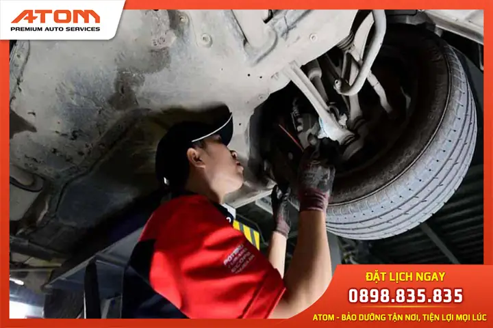 Quá Trình Bảo Dưỡng Giảm Xóc Ô Tô Tại Atom Premium Auto Services