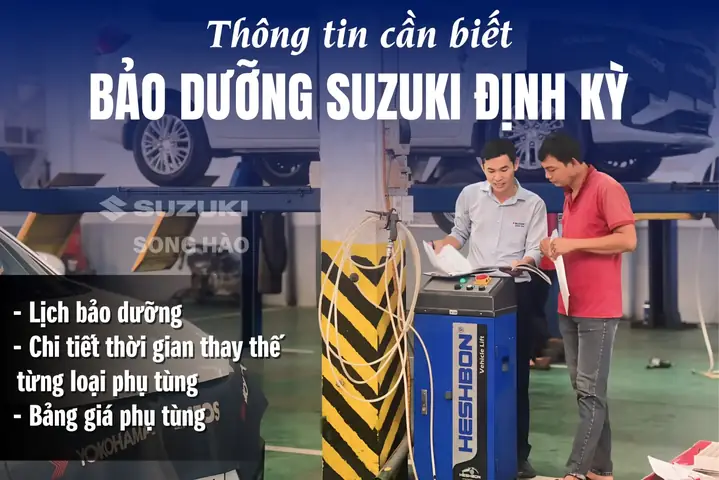 Cập Nhật Lịch Bảo Dưỡng Suzuki Mới Nhất 2024 Tại Việt Nam. Chi Tiết Từng Mốc Bảo Dưỡng Ô Tô Suzuki, Vật Tư Và Phụ Tùng Theo Từng Mốc Bảo Dưỡng Ô Tô, Xe Tải Suzuki.