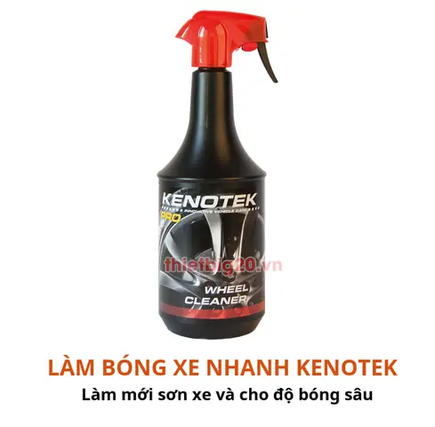 Dung Dịch Đánh Bóng La-zăng Và Kim Loại Kenotek Wheel Cleaner (chai Xịt 1l)