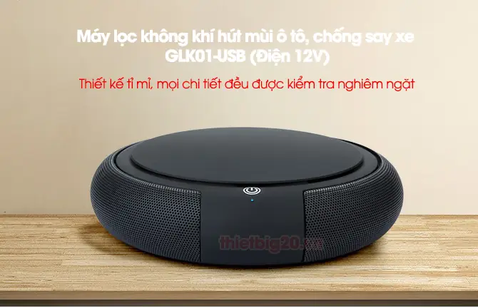 Máy Lọc Không Khí Hút Mùi Ô Tô, Chống Say Xe Glk01-usb (điện 12v)
