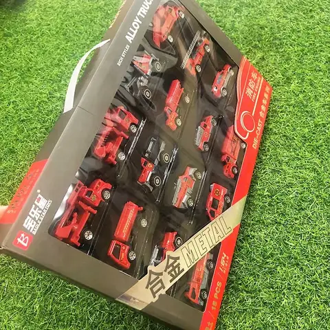 Giới Thiệu Hộp Ô Tô Đồ Chơi Trẻ Em Die Cast 15 Xe Công Trình