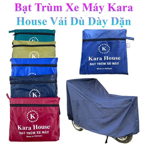 Áo Mưa Bít Kín Người Vải Dù Hoa Văn