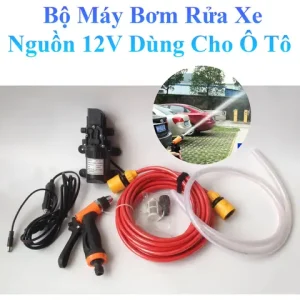 Bộ Rửa Xe Ô Tô Xe Máy 12v