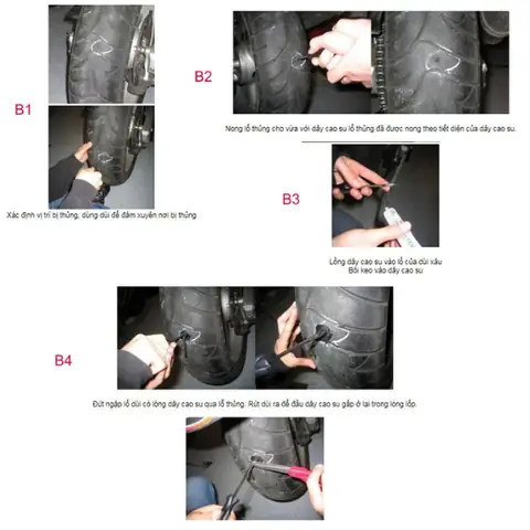 Bộ Vá Lốp Ô Tô Xe Máy