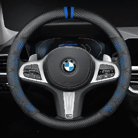 Bọc Vô Lăng Xe Bmw Chất Liệu Sợi Carbon Thể Thao, Cao Cấp