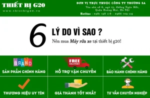 Lí Do Bạn Nên Mua Máy Rửa Xe Cao Áp Tại Thiết Bị G20