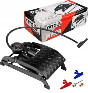 Bơm Hơi Đạp Chân Đơn Ô Tô Xe Máy