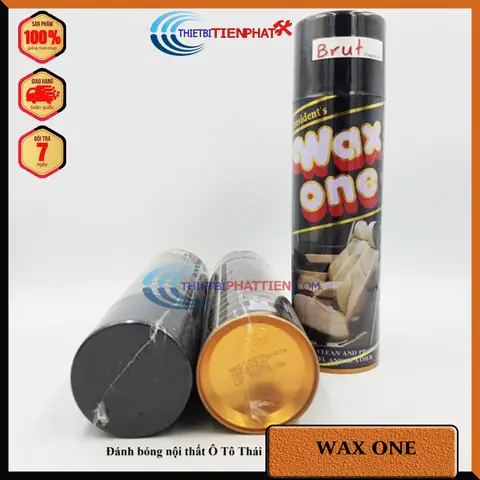 Chai Xịt Bóng Da Cao Cấp Wax One 500ml, Dầu Đánh Bóng Ghế Da Ôtô, Nội Thất Da