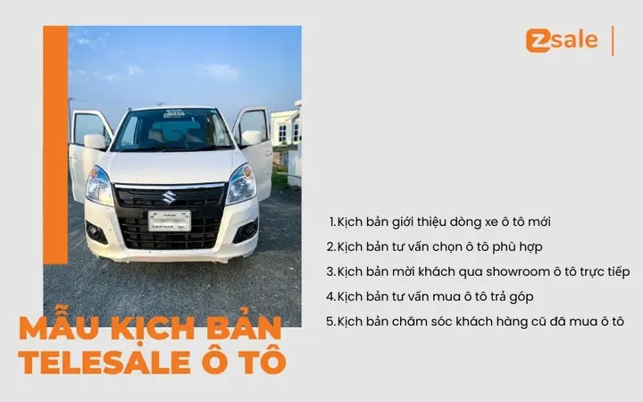 Mẫu Kịch Bản Telesale Ô Tô Với Từng Mục Đích Gọi