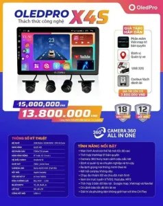 Màn Hình Liền Camera 360 Oledpro X4s