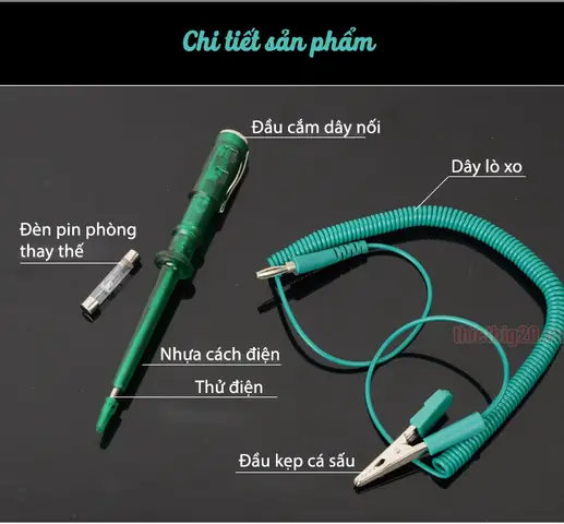 Bút Thử Điện Ô Tô Gdc16 - Bút Kiểm Tra Mạch Điện Xe 6v-12v-24v