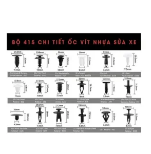 Mô Tả Sản Phẩm Vít Nhựa Ô Tô