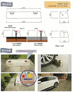 Cục Chặn Bánh Xe Ô Tô