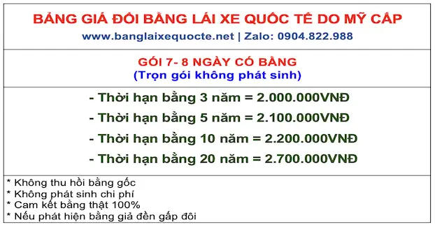 Đổi Bằng Lái Xe Quốc Tế Iaa Do Mỹ Cấp