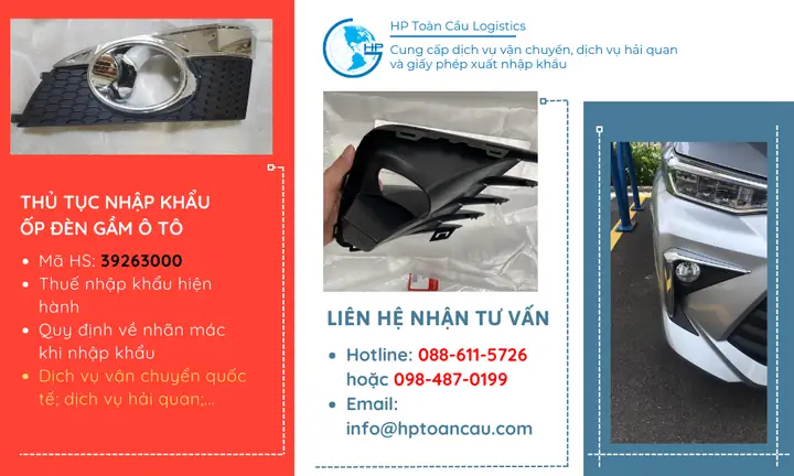 Thủ Tục Nhập Khẩu Ốp Đèn Gầm Ô Tô Năm 2025