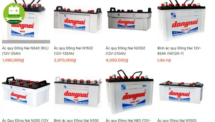 [cập Nhật] Bảng Giá Bình Ắc Quy Đồng Nai 12v Chính Hãng