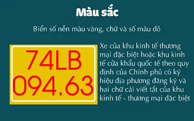 Biển Số Nền Vàng, Chữ Đỏ (xe Khu Kinh Tế Đặc Biệt)
