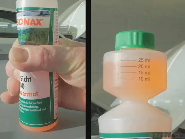 Nước Đổ Gạt Kính Lái Xe Ô Tô Sonax Clearview 1:100 Concentrate - 250ml