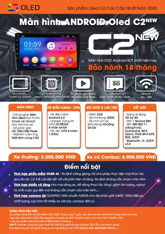 Các Loại Màn Hình Dvd Android Oled Cắm Sim 4g .