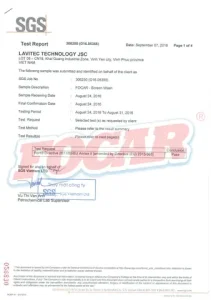 Chứng Nhận Rohs Nước Rửa Kính Ô Tô Focar