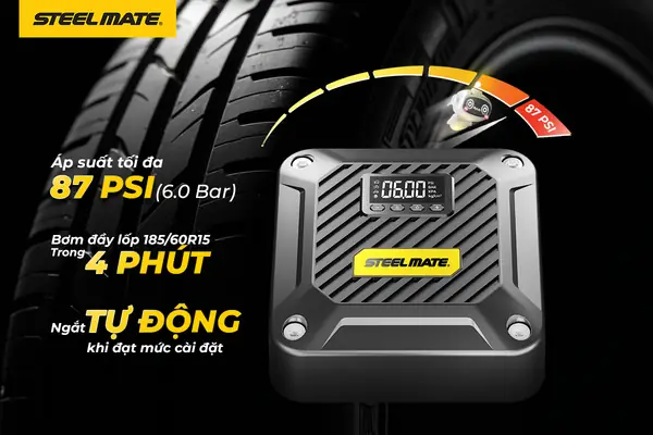 Hướng Dẫn Sử Dụng Bơm Lốp Ô Tô Có Dây T5 Tại Nhà