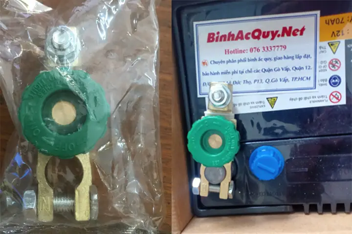 Thiết Bị Ngắt Nối Đóng Mở Cực Bình Ắc Quy Chuyên Dụng Cho Ô Tô Xe Hơi