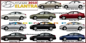 Công Thức Màu Xe Ô Tô Huyn Đai