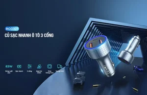 Củ Sạc Nhanh Ô Tô 3 Cổng Remax Rcc-327 Sở Hữu 3 Cổng Cho Phép Sạc Cùng Lúc 3 Máy, Công Suất Lớn 83w Hỗ Trợ Sạc Điện Thoại Và Laptop. Sản Phẩm Siêu Nhỏ Gọn, Kết Cấu Bền Bỉ, Được Trang Bị Đầy Đủ Là Lựa Chọn Tuyệt Dành Cho Bạn.