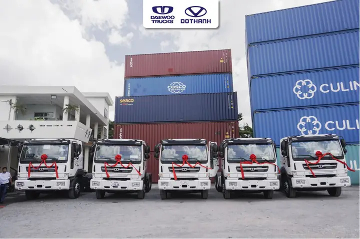 Bàn Giao Lô 5 Đầu Kéo Daewoo Novus Cl4tf Cho Công Ty Cổ Phần Vận Tải Biển Sài Gòn