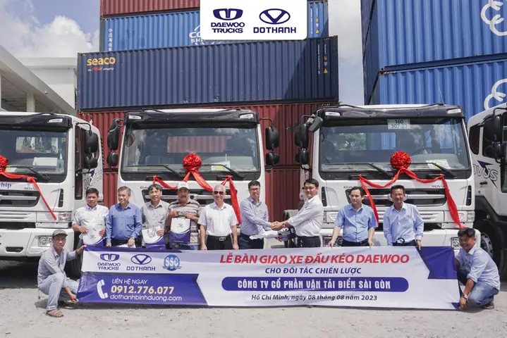 Bàn Giao Lô 5 Đầu Kéo Daewoo Novus Cl4tf Cho Công Ty Cổ Phần Vận Tải Biển Sài Gòn