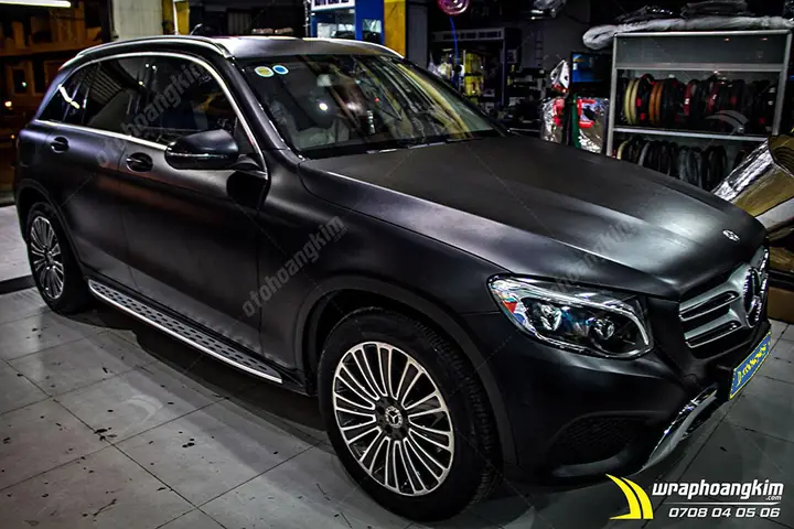 1. Dán Đổi Màu Đen Mờ Mercedes Glc 250