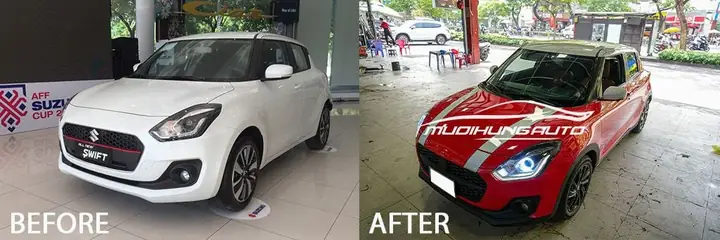 Dán Wrap Đổi Màu Xe Suzuki Swift 2021