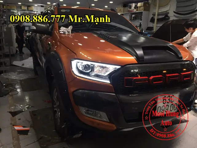 Độ Đèn Led Xe Ford Ranger 2016, 2017 Uy Tín