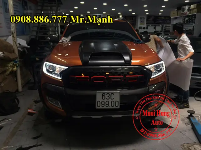 Độ Đèn Led Xe Ford Ranger 2016, 2017 Chuyên Nghiệp