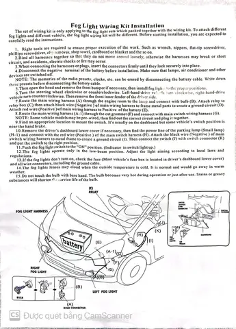 3. Hướng Dẫn Sử Dụng Bộ Dây Điện Liền Giắc Cắm Để Đấu Nối Đèn Gầm, Đèn Sương Mù Xe Mitsubishi Mirage Và Attrage