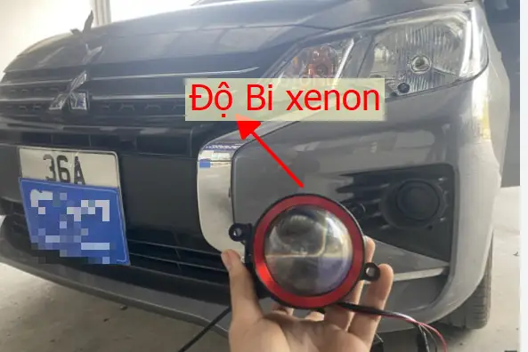 (hình Ảnh So Sánh Trước Và Sau Khi Độ Đèn Sương Mù, Đèn Gầm, Nguồn Phụ Tùng Mitsubishi An Việt)