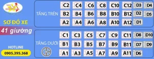Để Quý Khách Có Thể Chọn Được Vị Trí Ưng Ý Nhất, Chúng Tôi Xin Gửi Đến Sơ Đồ Chi Tiết Xe Limousine 41 Phòng: