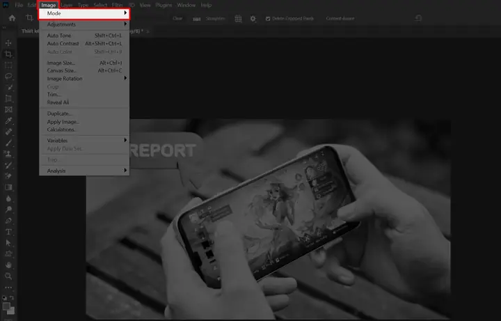1. Lỗi Mất Màu Ảnh Trong Photoshop